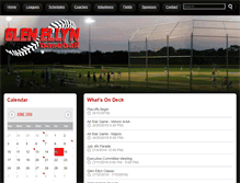 Tablet Screenshot of glenellynbaseball.com